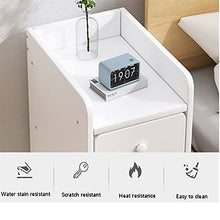 FEANG Comodino Semplice Shelp Modern Shelf Bedroom Bedroom Cabinet Stretto Gap Stretto Mini Ultra-Stretto Cabinetto di stoccaggio