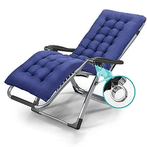 Lettino prendisole Sedie da patio blu adagiantesi, sedia a sdraio con patio a gravità zero Sedie da campeggio portatili da giardino per esterni in spiaggia da giardino, supporto da 420 libbre chaise l