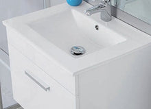 Bagno Italia Mobile Bagno sospeso 60 cm Bianco Rovere Chiaro o Scuro arredo con Colonna Abbinata Omaggio Mobili con Anta I
