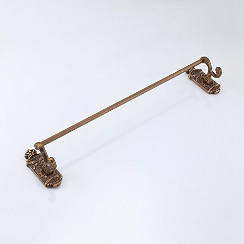 MBYW - Portasciugamani moderno e minimalista, portasciugamani da bagno, portasciugamani singolo, in acciaio inox, montaggio a parete, finitura cromata, forato, 60 cm, adatto per bagno, camera da letto