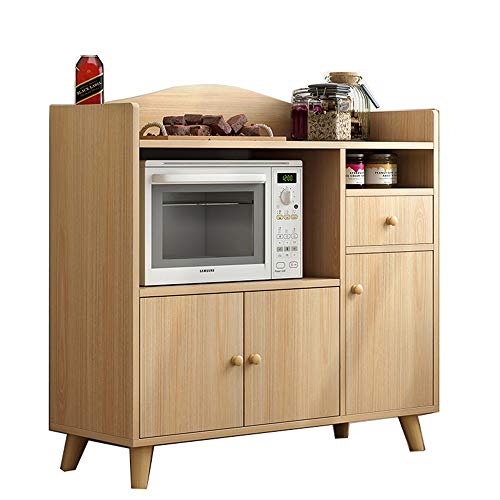 AWYJ Credenza Governo di immagazzinaggio Credenza Buffet Che Serve Governo di immagazzinaggio Ingresso Cucina Sala Console con Porte Tavolo Console (Color : Wood, Size : 90x40x90cm)
