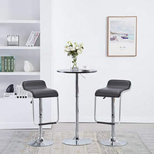 vidaXL 2X Sgabelli Girevoli da Bar Similpelle 34,5x50,5x89cm Nero Sedie Bistrò