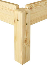 Erst-Holz Moderno futon IMPILABILE per Materasso 90x200 in Pino con doghe rigide 60.48-09