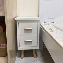 Hacrft Comodino, Camera da Letto Comodino Comodino in Legno Nightstand Senza Assemblato Cassetto Notturno Stand Leggero 4 Dimensioni Armadietto (Color : White, Size : 30 * 34 * 54CM)