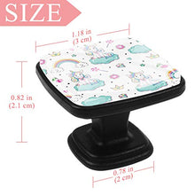 beautiful unicorns pop art Pomelli per Porta Set di 4 Pomelli per Mobili Manopole per Cassetti Cucina Armadio Vetro