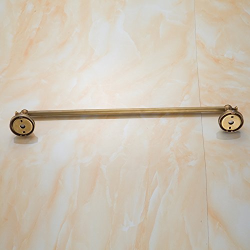 MBYW Portasciugamani Moderno Minimalista Portasciugamani Elegante per Il Bagno di Moda Antico Asciugamano da Bagno portasciugamani in Rame Asta Singola in squisita Base in Ceramica Dorata