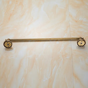 MBYW Portasciugamani Moderno Minimalista Portasciugamani Elegante per Il Bagno di Moda Antico Asciugamano da Bagno portasciugamani in Rame Asta Singola in squisita Base in Ceramica Dorata