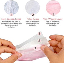 Gually-50 Piece Bambino 3 Strati di Protezione per Il Viso con Passanti per Le Orecchie, Protezione della respirazione a Prova di Polvere USA e Getta, Rosa Attrezzatura Antipolvere Esterna