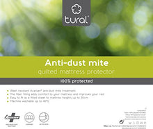 tural - Coprimaterasso Trapuntato Anti-Acari Reversibile - Coprimaterasso Imbottito. Singolo 80x190/200 cm - Proteggi Materasso Trapuntato