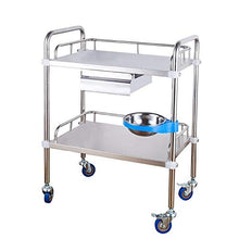 YIN YIN Carrello per Ripiani Carrello for Ripiani, carrelli for Strumenti di Bellezza in Acciaio Inossidabile for Auto di Bellezza Semplice for carrelli for ristoranti, 50X400X86CM Carrello a rulli