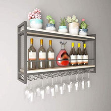 LLT Wine Rack, Cremagliera Della Decorazione Della Parete Della Novità, Wine Rack Mensola Di Vetro a Parete in Legno Bottiglia e Iron & Wine e Del Supporto Della Cremagliera Di Vetro Di Immagazzinagg