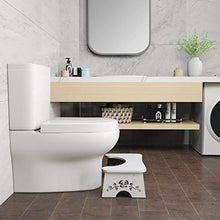Sgabello da bagno per WC, sgabello da squat, antiscivolo per bagno, pedana per WC intagliato