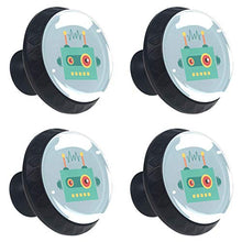 Set di 4 maniglie rotonde per armadio da cucina, credenza, cassettiera, cassettiera, con viti, per cucina, comò, armadietto, bagno, armadio