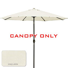 MasterCanopy (30 + Colors 2,7 m Mercato Rotonda Ombrello Regolazione di Ricambio baldacchino 8 Costole (Canopy Only), Creamy White