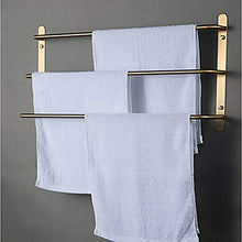LCSD scaffali del Bagno Set di Accessori da Bagno in Acciaio Inossidabile Spazzolato SUS304 in Acciaio Inox Satinato. Set di Tre portasciugamani da Parete Moderno da 60 cm