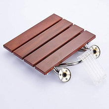 Sgabello multifunzionale Sgabelli da parete pieghevoli Sgabelli e sedia Parete a muro Pieghevole Pieghevole Sedile Doccia in legno Cambio scarpe Sgabello 304 Staffa in acciaio inox per anziani / disab