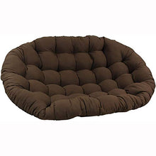 ZWPY Cuscino per Sedia Doppio Papasan-No, Cuscini per Sedia a Cesto sospesi, Cuscino per Sedia Amaca sospesa Sovradimensionato per Patio Giardino, Marrone Scuro