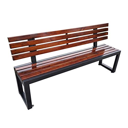 Terrazza panchina da Giardino panchina per Il Tempo Libero da Parco, Panca Giardino 2-3 posti per Esterni in Legno massello, Sedia da Veranda Resistente alle intemperie/mobili da Ingresso