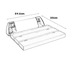 Accessori da bagno - Yushi ~ pieghevole parete doccia Sgabelli Parete doccia in legno di seduta sgabello pieghevole di legno cambiare le scarpe di feci for gli anziani / disabili Anti-Slip Heavy Duty