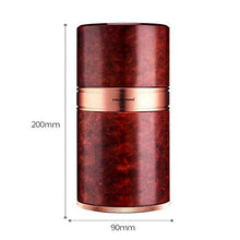 CLJ-LJ Cigar Box, Alluminio Cigar Box for Il Sigaro Humidor for sigari e Accessori for Fumatori, Cigar Benne in Grado di memorizzare 7 Sigari - Rose Gold, Anti-Pressione