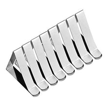8Pezzi Tovaglia Clip, Fermatovaglia Clip in Acciaio Inossidabile Clip per Tovaglia Copritavoli Regolabile Fermatovaglia Fissaggio Morsetti Tovaglia Fermagli per tovaglia - Argento (8pcs)