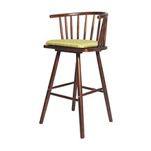 XIN CHANG LWH Sgabelli in Legno Alto, Sedia a Barre Sedia Comoda Cornice in Legno Sedia da Pranzo Sedia da caffè Sedia Sedile Altezza: 75 cm (Color : Green2)