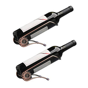 JUSTDOLIFE Supporto del vino da tavola del supporto di bottiglia di vino decorativo casuale creativo del ferro dello scaffale del vino
