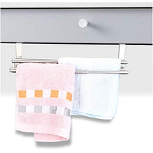 Smandy Doppi Strati di portasciugamani da Bar in Acciaio Inox portasciugamani telescopici Supporto Appendiabiti Organizer Parete portasciugamani per Bagno Cucina