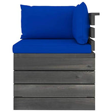 FAMIROSA Set Divani da Giardino su Pallet 5 pz con Cuscini Massello Pino-1825