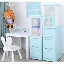 TXXM fabbricazione Cassettiera Cucitura armadio cassetto di stoccaggio slot armadio bagno cucina rack di stoccaggio (Colore: Blu, Dimensioni: B)