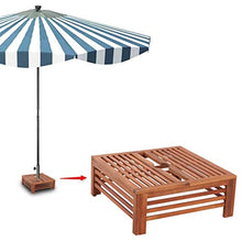 vidaXL Base Porta Ombrellone in Legno Supporto Rivestito Parasole da Giardino