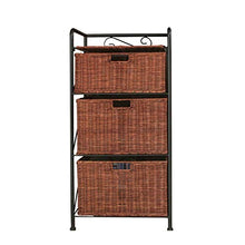 TXXM fabbricazione Cassettiera Cucitura armadio cassetto di stoccaggio slot armadio bagno cucina rack di stoccaggio (Colore: Marrone, Dimensioni: A)
