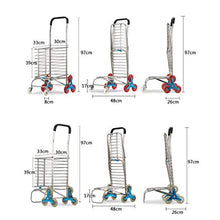 Carrello Trolley Pieghevole in Acciaio Inox Carrello Pieghevole Portatile (Colore : A)