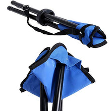 Binjor 1Pcs Sedia Pieghevole Tre Gambe da Campeggio Portatile Esterno Sgabello con treppiede Pratica Sgabello Pieghevole a 3 Gambe Guanti con Particelle di Silicone Antiscivolo