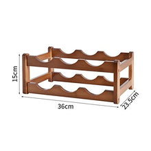 BENOHAOH Portabicchiere da Tavolo in Legno massello Portabicchieri, Lightweight Luxury Semplice Tempo Libero Multi-Spack per Il Piacere di Svago (Color : Three Layers of Nine Bottles)