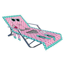 BIUDUI Rivestimento per sedia a sdraio da giardino, in spugna, con 2 tasche, per piscina, spiagge, alberghi da giardino, 210 x 73 cm
