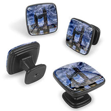 Tower Bridge 4 PCS Pomelli per Porta, Pomolo per Mobile, Pomelli per Mobili con Viti, Maniglia per Armadietto, Pomelli per Porta, Pomelli per Cassetti per Porta, Armadio, Cassetto e Credenza