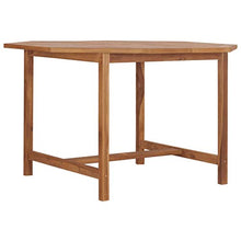 E E-NICES Tavolo da Giardino 120x120x75 cm in Legno Massello di Teak