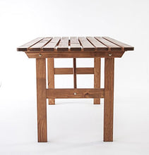 Ambientehome - Tavolo da giardino, in legno massiccio, modello HANKO, colore: marrone