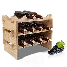 Portabottiglie in Legno Portabottiglie da Vino da appoggio Portabottiglie da Vino da appoggio - Decorazioni per la casa, Facile da installare-15 cm