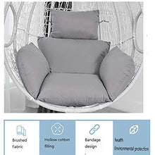 ZJZJ Comfort Antiscivolo Cojin,Swing Seat Cushion Durevole,Interno Ed Esterno Terrazza Cortile Prato Grigio 68cm