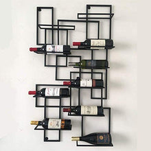 PWZ Pratica Semplicità Domestica Wallmounted Pratica Semplicità Domestica, Metal Iron Storage Pratica Semplicità Domestica Appesa 10 Bottiglie