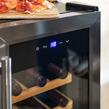 Cecotec Cantinetta GrandSommelier 15000 Inox Compressor. 15 bottiglie, compressore, alte prestazioni, temperatura regolabile, classe di efficienza energetica A