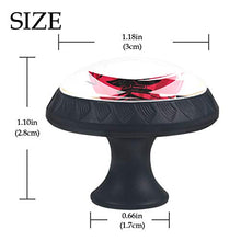 Set di 4 maniglie rotonde per armadio da cucina, credenza, cassettiera, cassettiera, con viti, per cucina, comò, armadietto, bagno, armadio giapponese tempio paesaggio