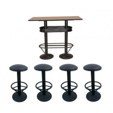 MATHI DESIGN Set Tavolo e sgabelli