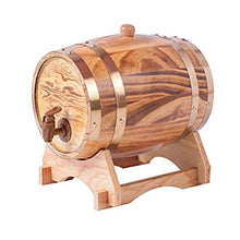 Botte in legno di quercia da 5 litri Portabottiglie per vino Portabottiglie Portabottiglie Portabottiglie tradizionale in legno per conservazione o invecchiamento Botti di vino e liquori Portabottiglie (giallo chiaro)
