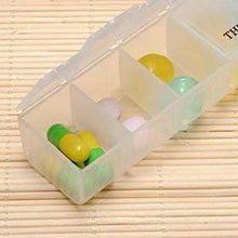 2pcs settimanale pillola organizzatore 7 giorni medicina scomparti stoccaggio vitamina viaggio bianco 1 pz