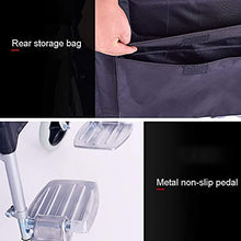 Sedia A Rotelle Pieghevole da Trasporto con Freno A Mano Solida Ruota Posteriore da 24", Sedia A Rotelle Leggera in Acciaio al Carbonio per Il Trasporto di Bagagli - 330 Libbre capacità di Carico Mo