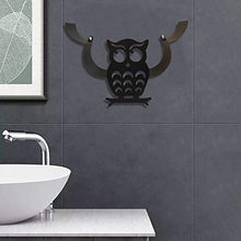 Porta rotolo di carta igienica a forma di animale, in metallo da parete, fino a 5 rotoli di carta, design decorativo con gufo di pecora, decorazione per interni e bagno