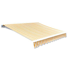Tidyard Tenda Parasole in Tela Blu e Bianco/Crema/Giallo e Bianco3 x 2,5 m/4 x 3 m/6 x 3 m (Telaio Non Incluso),Tenda Esterno Sole,Tenda Balcone,Tenda Sole Esterno,Tenda da Sole Esterno,Tenda Esterno
